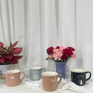 High Quality Custom Made Ceramic Porcelain Coffee Tea Water Mugs China Wholesale Business Gifts Food Safe Reusable Microwave - Product Image 3