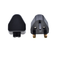 UK Type G à C8 convertisseur de prise d'alimentation BS carré 3 broches adaptateur mâle à femelle pour ordinateur portable de marque prises et prises