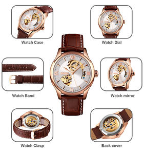 <span class=keywords><strong>Reloj</strong></span> Automático Skmei 9223, Nuevo <span class=keywords><strong>Reloj</strong></span> Dorado para Hombre, Precio Más Bajo, <span class=keywords><strong>Reloj</strong></span> de Cuarzo con Correa de Cuero - Product Image 6
