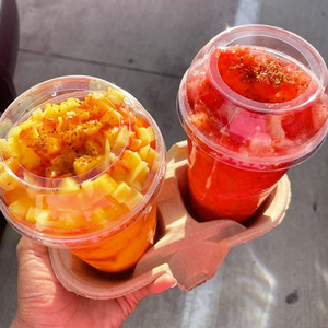 Lokyo 95 Calibre Tùy Chỉnh In Logo Boba Sữa Chua Ly Dùng Một Lần Ice Cream Tráng Miệng Cốc Nhựa Có Nắp Đậy - Product Image 5