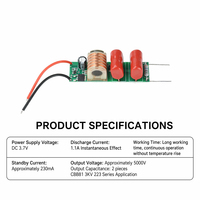 Module d'alimentation DIY DC 3.7V à 5000V à faible dissipation thermique pour fonctionnement prolongé