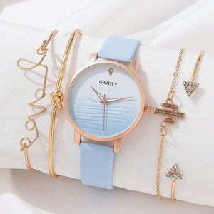 9853 Nuovo Stile <span class=keywords><strong>Orologio</strong></span> da <span class=keywords><strong>Donna</strong></span> con Bracciali Cinturino Dorato Set <span class=keywords><strong>Orologio</strong></span> da <span class=keywords><strong>Donna</strong></span> Montre Femme - Product Image 3
