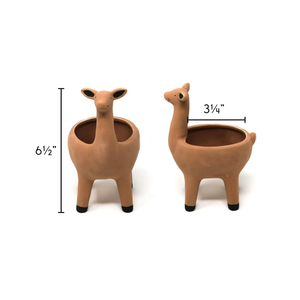 Jardinière de lama mignon en pot de couleur terre cuite pour Cactus succulent petites plantes d'intérieur jardinière extérieure de 3.25 pouces - Product Image 5