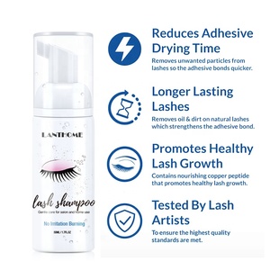 Venta al por mayor, Lash lavado limpiador espuma de visón pestañas falsas champú de extensión de pestañas limpiador con cepillo - Product Image 3