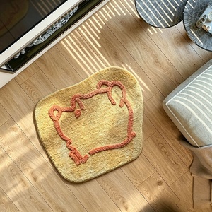 <span class=keywords><strong>Tapis</strong></span> personnalisé en forme d'ours en peluche, doux et moelleux, <span class=keywords><strong>tapis</strong></span> de sol antidérapant pour chambre d'enfant, décoration de la maison - Product Image 6