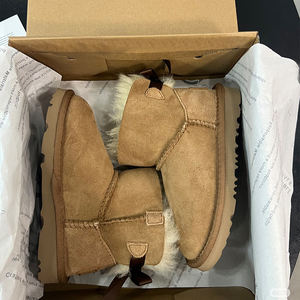 פופולרי אגדס שלג באיכות העליון פופולרי מגפי שלג נעלי פרווה חמים מאפין תחתון עקב נעליים ללא העקב-נעלי נשים מגפי חורף - Product Image 3