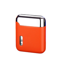 TERWIN Nouveau design Briquet à gaz butane à flamme rouge coupe-vent en métal avec logo gravé au laser, coffret cadeau promotionnel