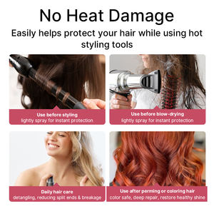 Spray <span class=keywords><strong>protecteur</strong></span> <span class=keywords><strong>thermique</strong></span> pour cheveux avec acide hyaluronique, après-shampoing sans rinçage pour tous types de cheveux - Product Image 5