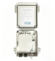 Caja Terminal de Fibra Óptica FTTH de 8 Núcleos para Montaje en Pared Interior/Exterior, Caja Divisora de Fibra Óptica ODB, Caja de Distribución de Fibra Óptica NAP