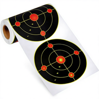 Pegatinas de tiro autoadhesivas de papel fluorescente amarillo reactivo para campo de tiro y práctica de tiro