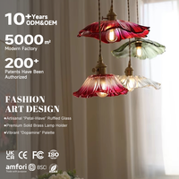 Lustre suspendu LED en fer en forme de pétale, écologique, pour salon, café, entrée, éclairage de fenêtre