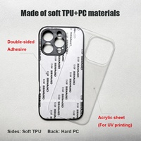 Étuis de téléphone en acrylique vierges de haute qualité pour bricolage étui de téléphone d'impression UV personnalisé pour iPhone 16 Pro max