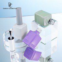 Flacon de vernis à ongles en verre cosmétique violet opaque de 16 ml, vente en gros, nouveau - Fabricant