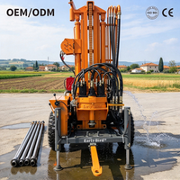 Machine de forage de puits d'eau portable 300M la plus vendue, équipement de forage de puits d'eau, machine de forage de trous d'eau CE ISO9001
