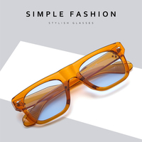 Lunettes de soleil vintage haute couture style décontracté pour tous les jours, avec logo personnalisé, monture carrée à rivets, pour hommes et femmes, vente en gros
