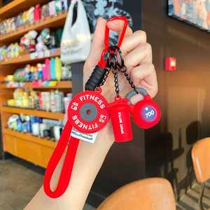 Fitness Series Keychains High-Value Dumbbell Charms Detachable Couples Daily <b>Bag</b> Accessories Graduation <b>Gifts</b> - Product Image 5