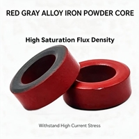 Noyau en poudre de fer allié de haute qualité rouge-gris pour inducteurs