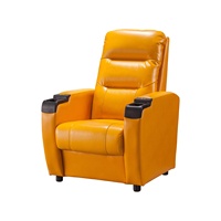 Fauteuil inclinable de cinéma maison en cuir véritable Y-SEATER, avec porte-gobelet