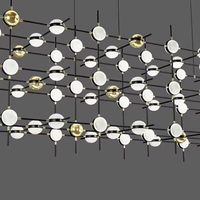 Lustre moderne design en forme de globe en verre pour la décoration intérieure de restaurants et d'hôtels