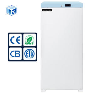 Réfrigérateur médical d'usine pour vaccins, dégivrage automatique, 10 pieds cubes Réfrigérateur commercial vertical pour vaccins avec porte vitrée - Product Image 1