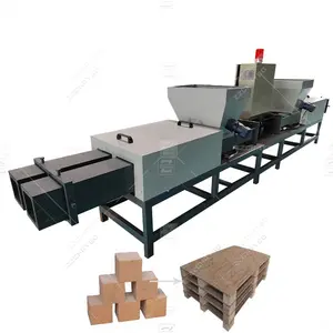 High performance good quality wood sawdust pallet block making recycling machine wood pallet block Log Hot Press production line