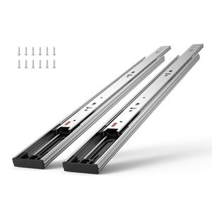 DB Wholesale 18-Inch Heavy Duty Full Extension Steel Track 6-Pair Soft-Close Noiseless Drawer <strong>Slides</strong> Modern Side Mount <strong>Rails</strong> - Product Image 1