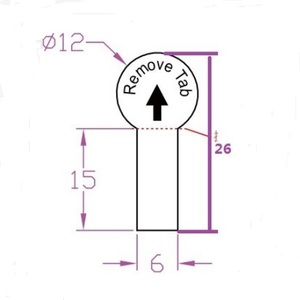 Nhựa Cách Ly Pin Kéo Tab Cách Ly Pin Kéo Dải Cho <span class=keywords><strong>CR2025</strong></span> CR2032 AA AAA CR123A 18650 Pin - Product Image 2