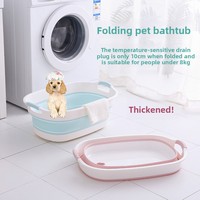 Baignoire pliable pour animaux de compagnie, bassin de douche portable pour chiens et chats, pour le toilettage des chiots et des chatons, baignoire pour animaux de compagnie peu encombrante, acceptation OEM