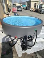 500*120cm Umweltfreundlicher PVC Aufblasbarer Schwimmpool für Kinder und Familien Langlebiges Drop-Stitch-Bodentuch
