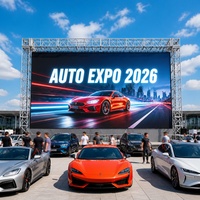 Pantalla LED de Alquiler para Exteriores de Gran Tamaño P8 IP65 con Animación, Gabinete de 120x120 Píxeles, Pantalla Publicitaria para Eventos Deportivos y Pistas de Carreras