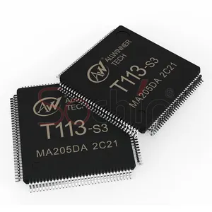 2024 Allwinner新到货T113-S3 ic芯片，用于汽车和工业产品长寿命封装eQFP128