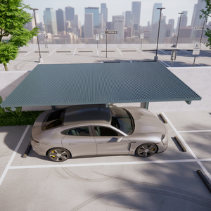 แผงอลูมิเนียมแซนวิช หลังคาอลูมิเนียมหรูหราทันสมัย คุณภาพสูง ปรับแต่งได้ตามต้องการ สำหรับจอดรถกลางแจ้ง - Product Image 1