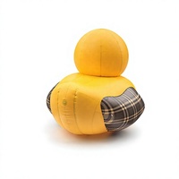 Grand canard jaune gonflable en PVC durable avec corde pour le plaisir et la publicité dans les parcs d'aventure et les activités de plein air, unisexe