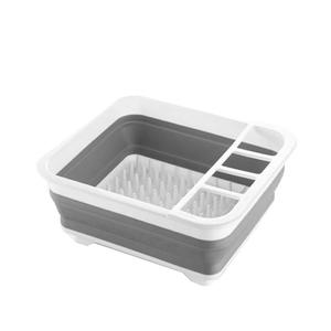 <span class=keywords><strong>Escurridor</strong></span> <span class=keywords><strong>de</strong></span> <span class=keywords><strong>platos</strong></span> plegable, caja <span class=keywords><strong>de</strong></span> almacenamiento portátil para cubiertos, soporte para vasos y utensilios <span class=keywords><strong>de</strong></span> cocina - Product Image 3