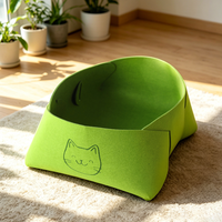 Panier de rangement pour vêtements en feutre non tissé, style nordique moderne, écologique, multifonctionnel, minimaliste, organisateur de bureau vert, décoration intérieure