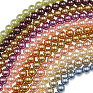 Perlas Sintéticas Redondas de Laboratorio de Grado A, 10 mm, 16 Colores, Cuentas Sueltas de Vidrio para Hacer Collares y Pulseras - Product Image 4