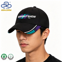 Gorras de Béisbol con Visera Curva, Estilo Deportivo Vintage, con Bloques de Color, para Actividades al Aire Libre y Casuales, con Logotipo Personalizado para Hombre