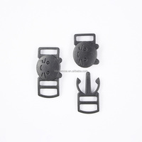 Colliers de sécurité pour chat en paracorde avec boucle de sécurité détachable noire de 3/8 pouces, accessoires