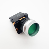 Bouton poussoir concave à contact unique 1NO ou 1NC, maintenu, SKB0-PUA10T, diamètre 22 mm, corps court 48 mm, conception peu encombrante