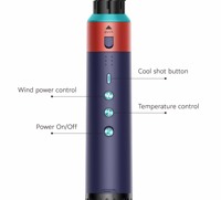 Moteur sans balais 1350W, styler capillaire 6-en-1, sèche-cheveux ionique professionnel de salon, boucleur silencieux, machine de coiffage multifonction CE FCC