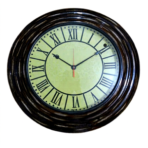Nautical ไม้ผนังนาฬิกาตกแต่งนาฬิกาสำหรับห้องนั่งเล่น Farmhouse Wall Round นาฬิกาตกแต่งบ้าน - Product Image 1
