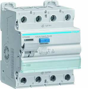 CPA690 Personalizzabile con Hagers RCCB 3P+N 125A tipo A selettivo 300mA 4 moduli - Product Image 1