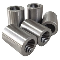 Connecteur de barres d'armature en acier au carbone de haute qualité, durable, à filetage parallèle, conception industrielle pour la construction extérieure