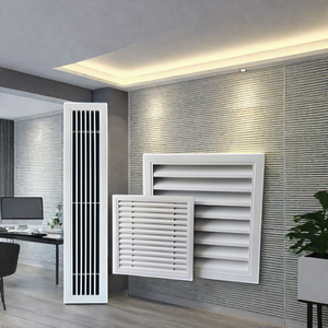 Diffuseur d'air carré moderne en alliage d'aluminium blanc pour climatisation extérieure, sous-sol, cheminée, grilles de plafond HVAC - Product Image 6