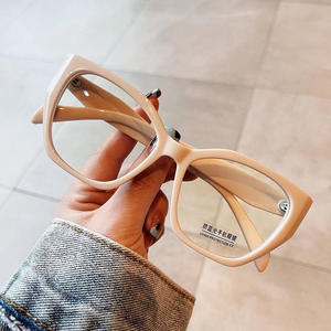 Nouvelles lunettes anti-lumière bleue à monture irrégulière de grande taille pour femmes, printemps 2023, verres en polycarbonate, protection UV, adaptées aux visages longs - Product Image 3