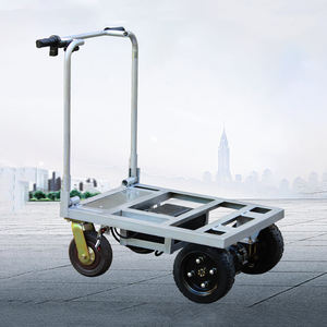 Elektrikli açık kasa kamyon site asansör katlama arabası ağır taşınabilir elektrikli platform sepeti içine kiremit mal çekerek - Product Image 2