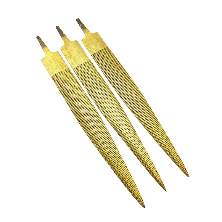 Neue Produkte Schleif werkzeuge Gold Cusp Rasps Hochwertige goldene halbrunde Holz feilen