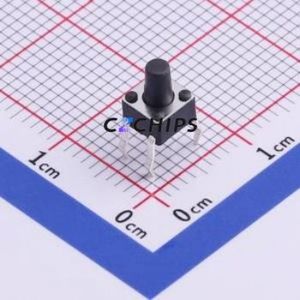 TS-1091-A8B3-D2 Tactile <b>Switch</b> Through hole Component THT-4P,4.5x4.5mm <b>Switch</b> Single Pole Single Throw Round Button 4.5mm 4.5mm - Product Image 1