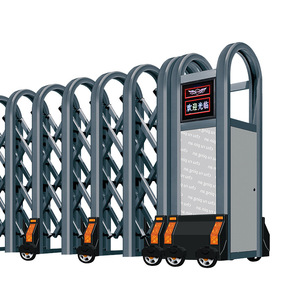 Aluminum Electric <b>Retractable</b> <b>Gate</b> Automatic Industrial Design Durable Easy Installation Powder Coated - Product Image 3