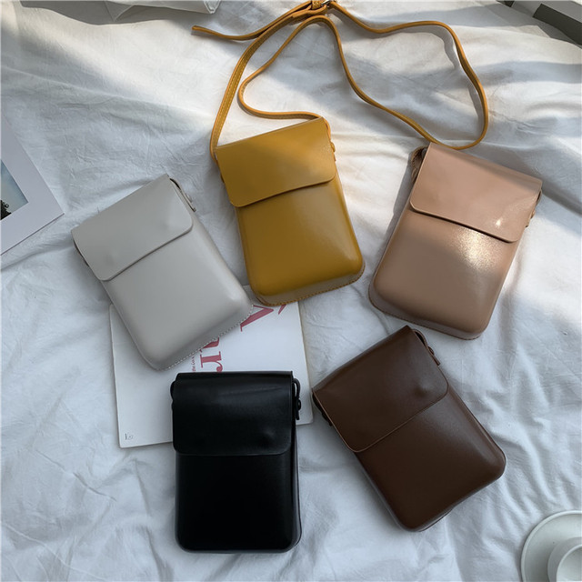 Modest Low MOQ Custom logo Crossbody Mobile Phone Bags for Woman Stylish Quality PU Leather Ladies Mini Square Sling Purses